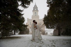 Rivka and Jeff Manti Mormon Temple Wedding